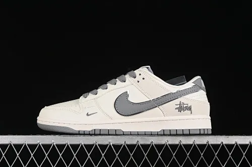 All categories Nk SB Dunk Series Nk SB Dunk Low High-end customized low-top sneakers Nk SB Dunk Low Stusi co-branded - off-white dark gray hook Anniversary high-end customized low-top casual sneakers DQ1098-382